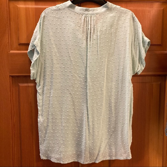 PLEIONE short sleeve blouse, mint green, size S - Picture 4 of 6